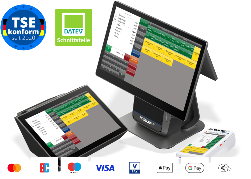 All in One Kassensysteme mit TSE finanzamtkonform v50-LP