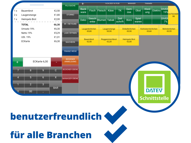 Kassensoftware benutzerfreundlich einfach