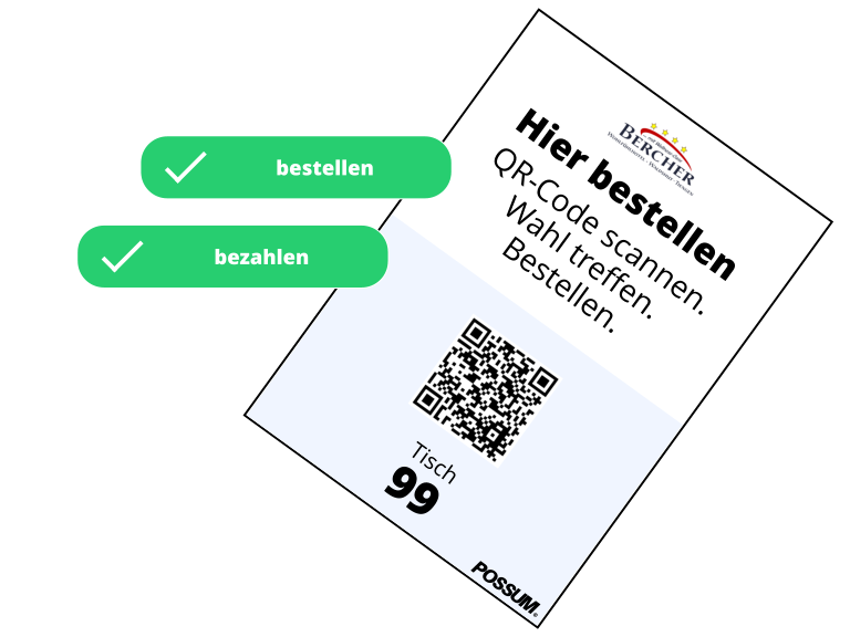 QR-Code Bestellsystem Gastronomie online bestellen und online bezahlen