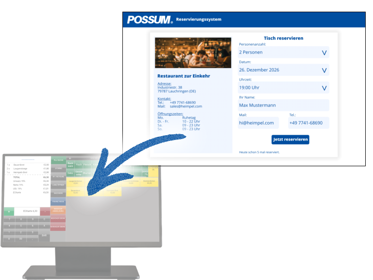 Reservierungssystem Gastronomie