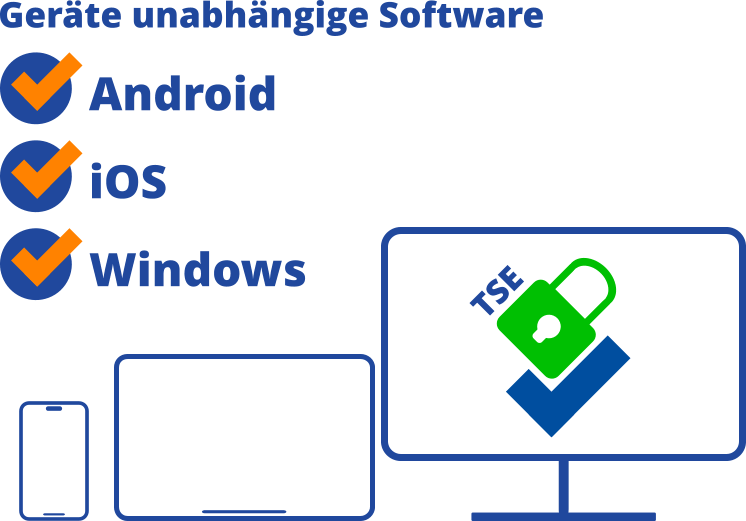 TAXOPOS Kassensoftware für Android, iOS und Windows TSE konform