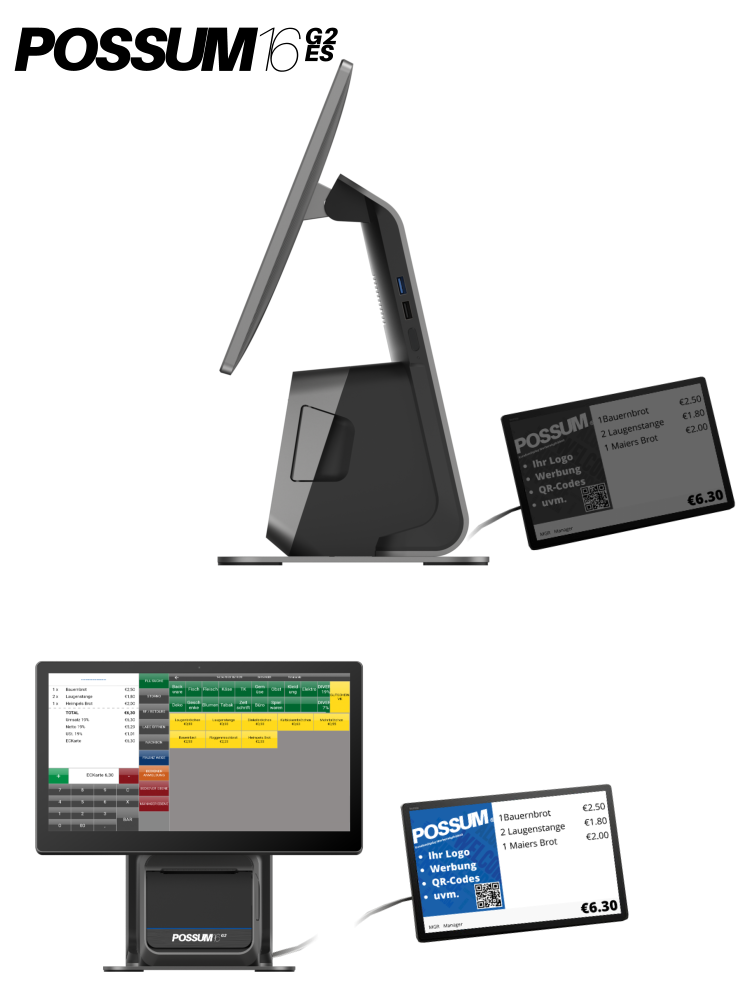 POSSUM16 G2ES (mit externem Kundendisplay)